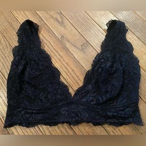 Black lace bralette